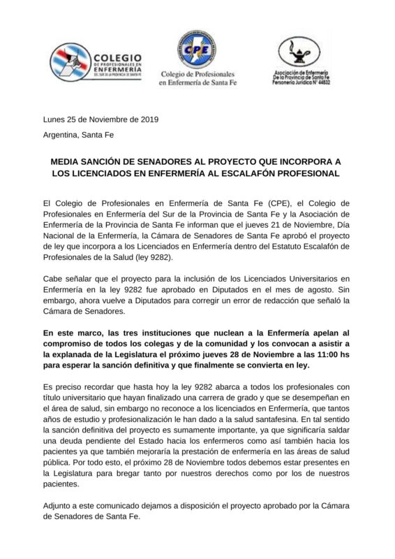 Colegio de Profesionales en Enfermería de Santa Fe