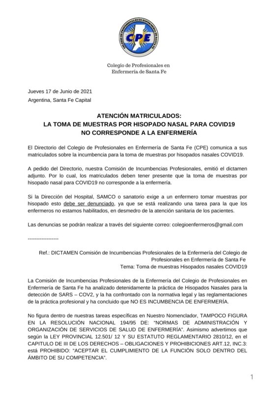 Colegio de Profesionales en Enfermería de Santa Fe