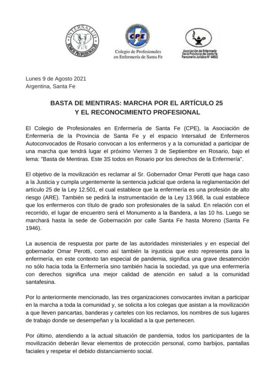 Colegio de Profesionales en Enfermería de Santa Fe
